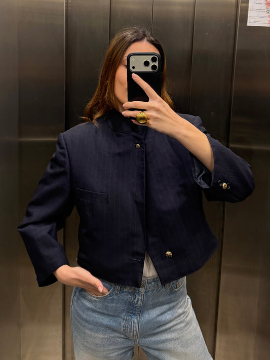 CROP GOLDEN BLAZER 058 vidalyestudio