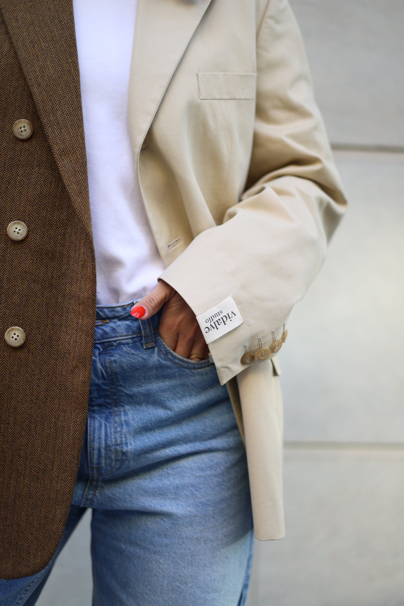 CONTRAST BLAZER 55