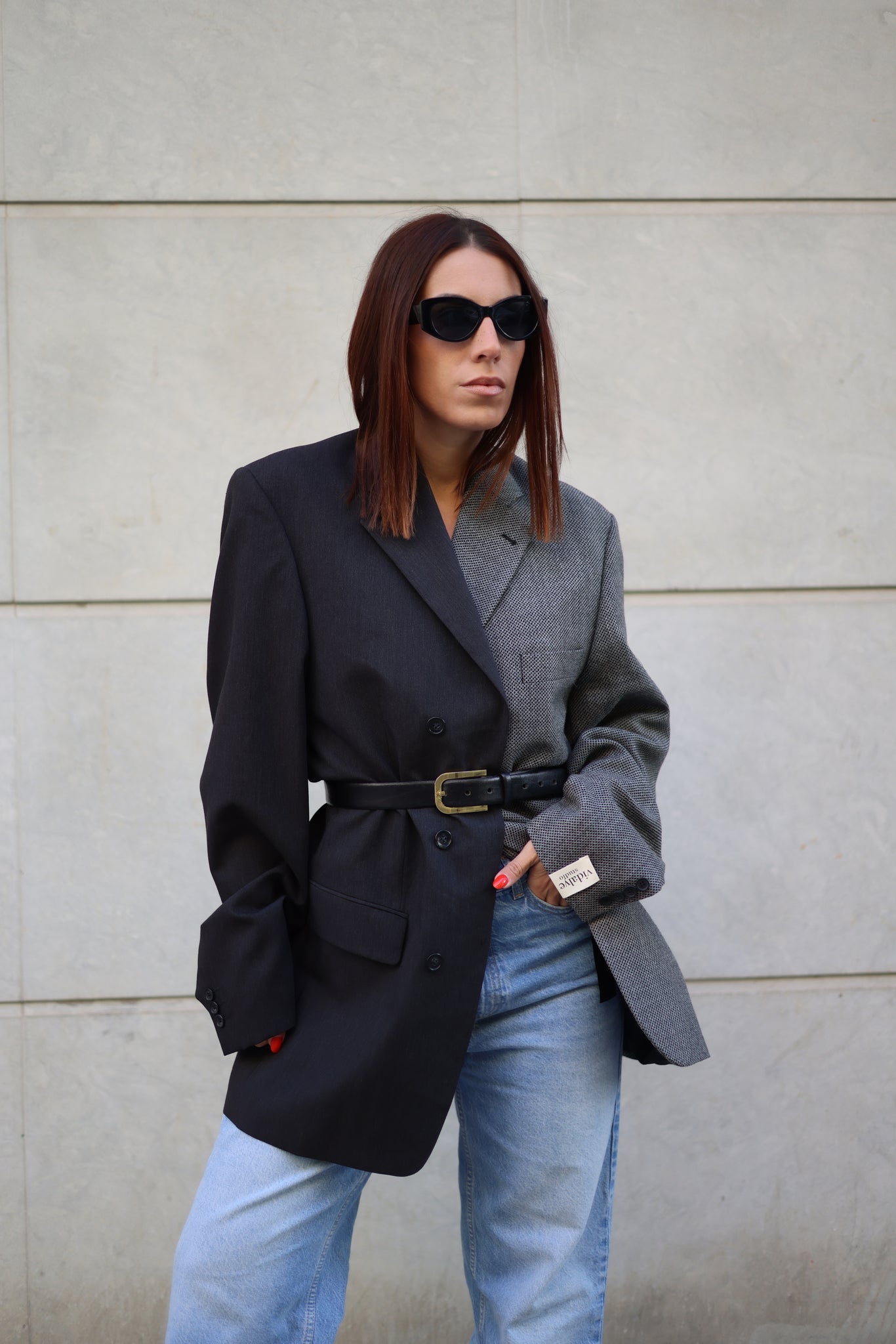 CONTRAST BLAZER 34