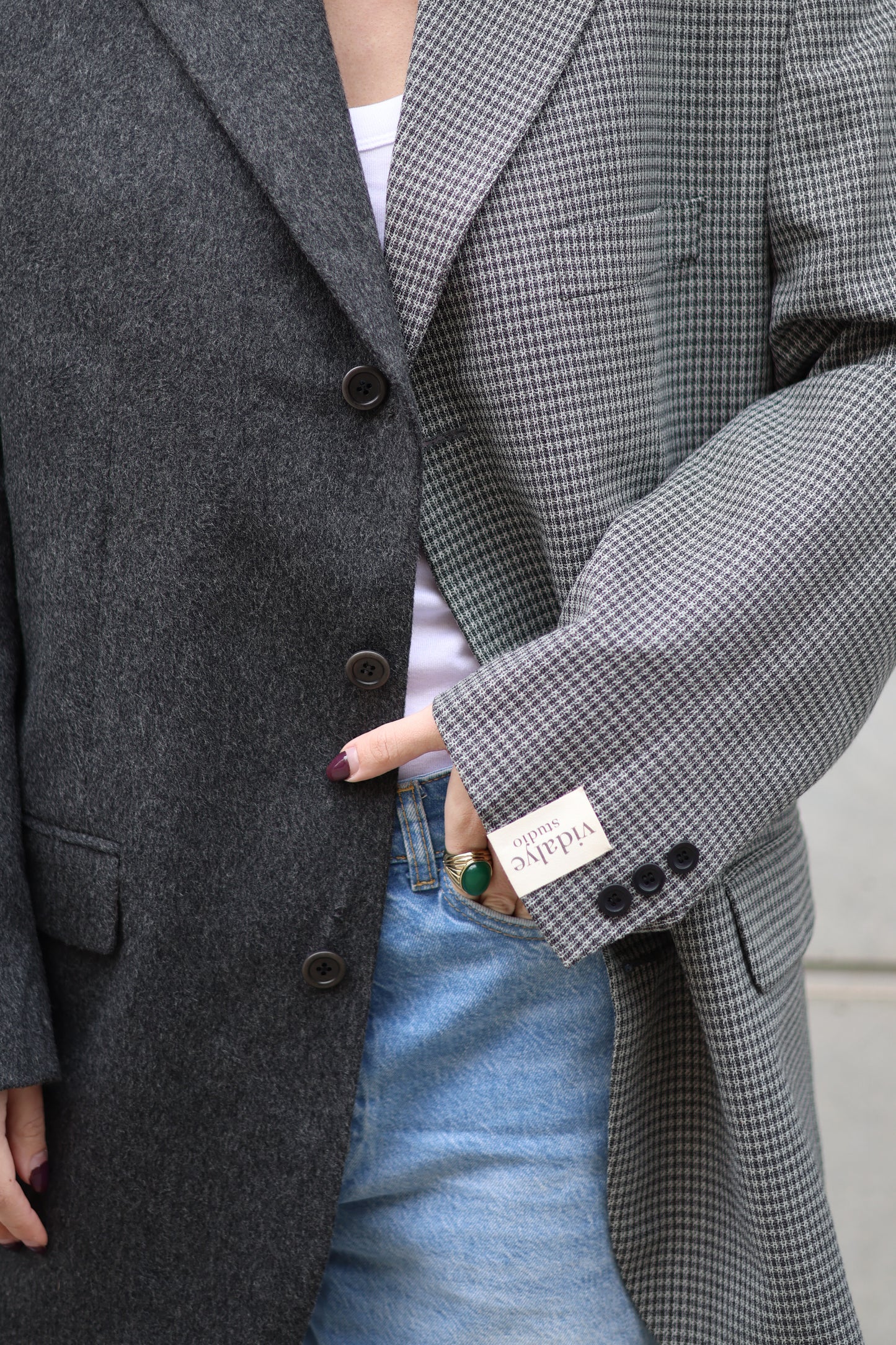 CONTRAST BLAZER 182