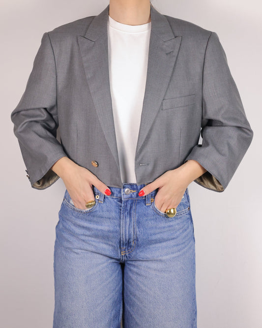 CROP GOLDEN BLAZER 5 vidalyestudio