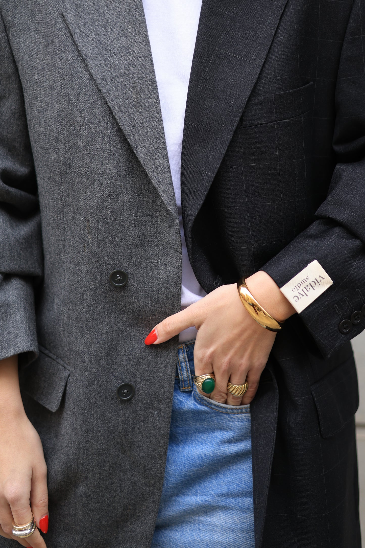 CONTRAST BLAZER 198