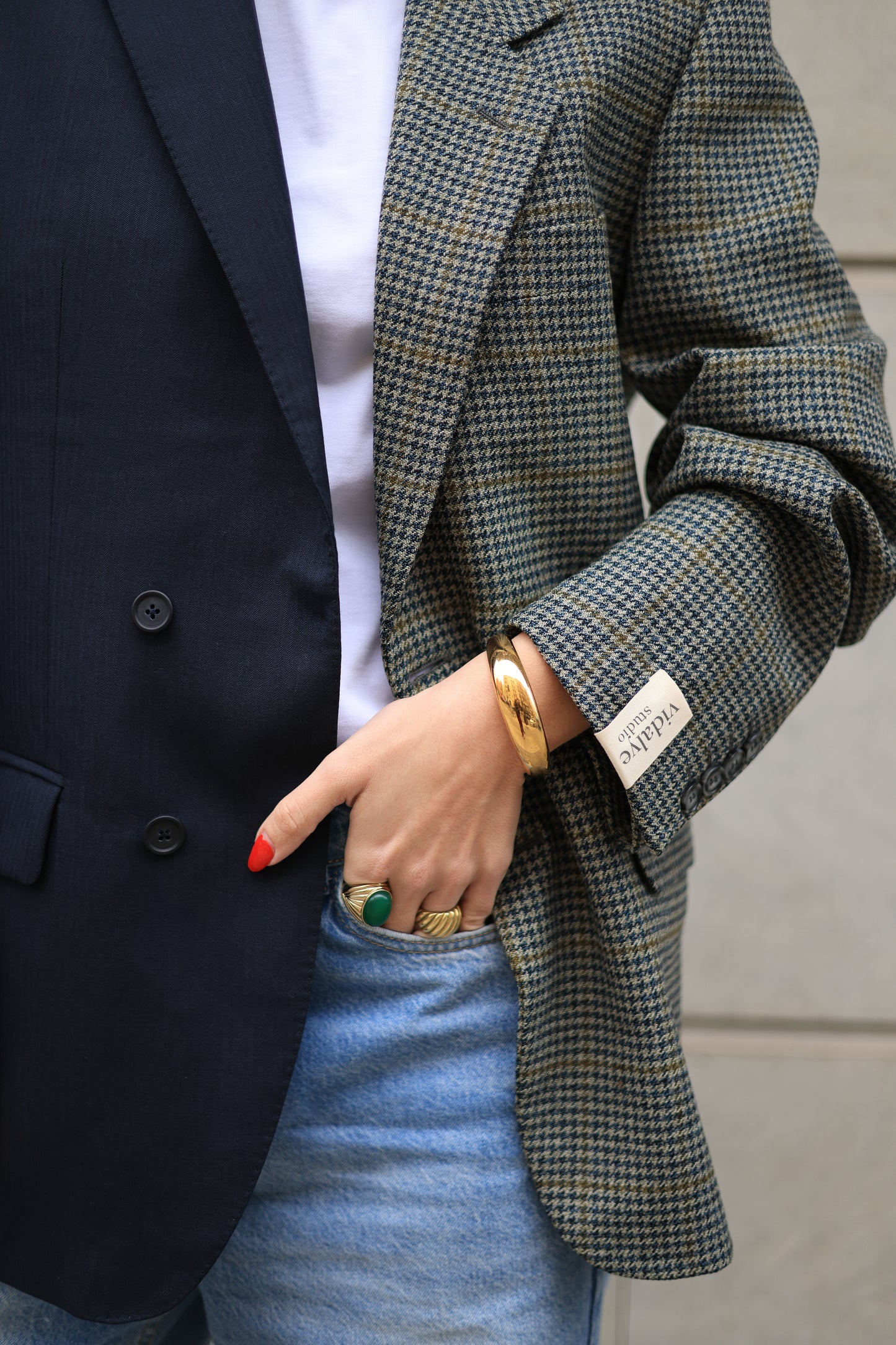 CONTRAST BLAZER 194