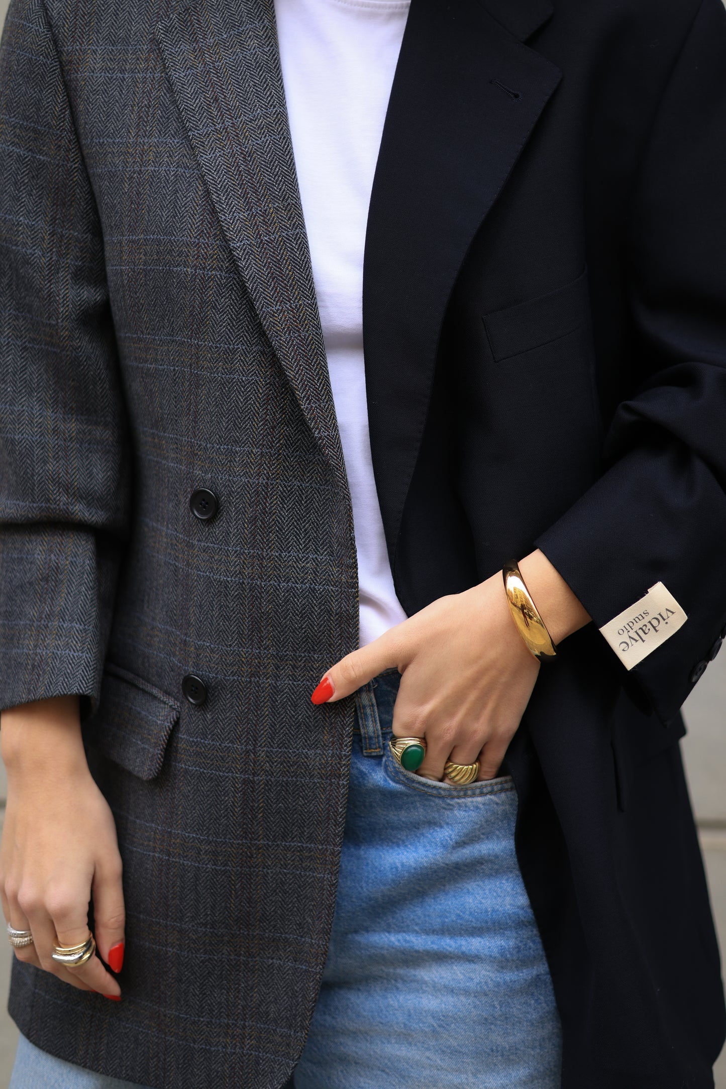 CONTRAST BLAZER 195