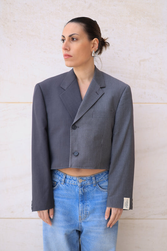 CROP CONTRAST BLAZER 001 vidalyestudio