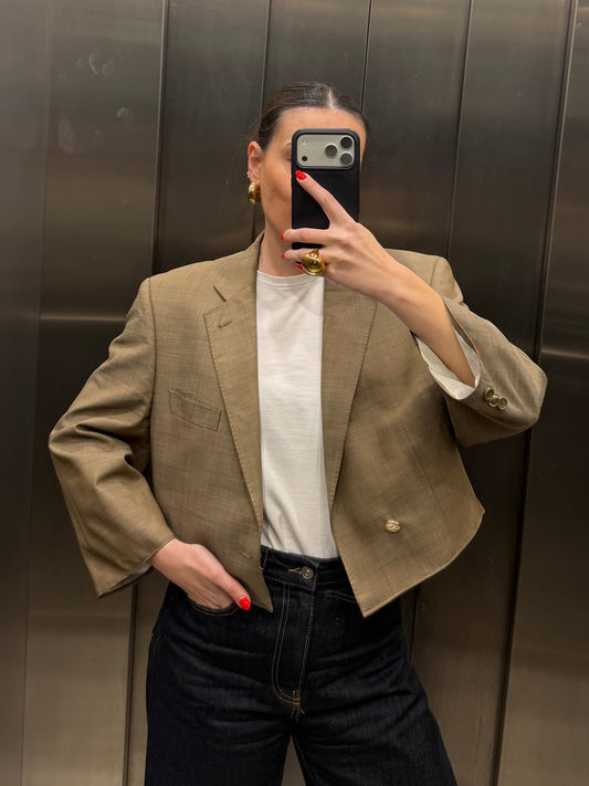 CROP GOLDEN BLAZER 024 vidalyestudio