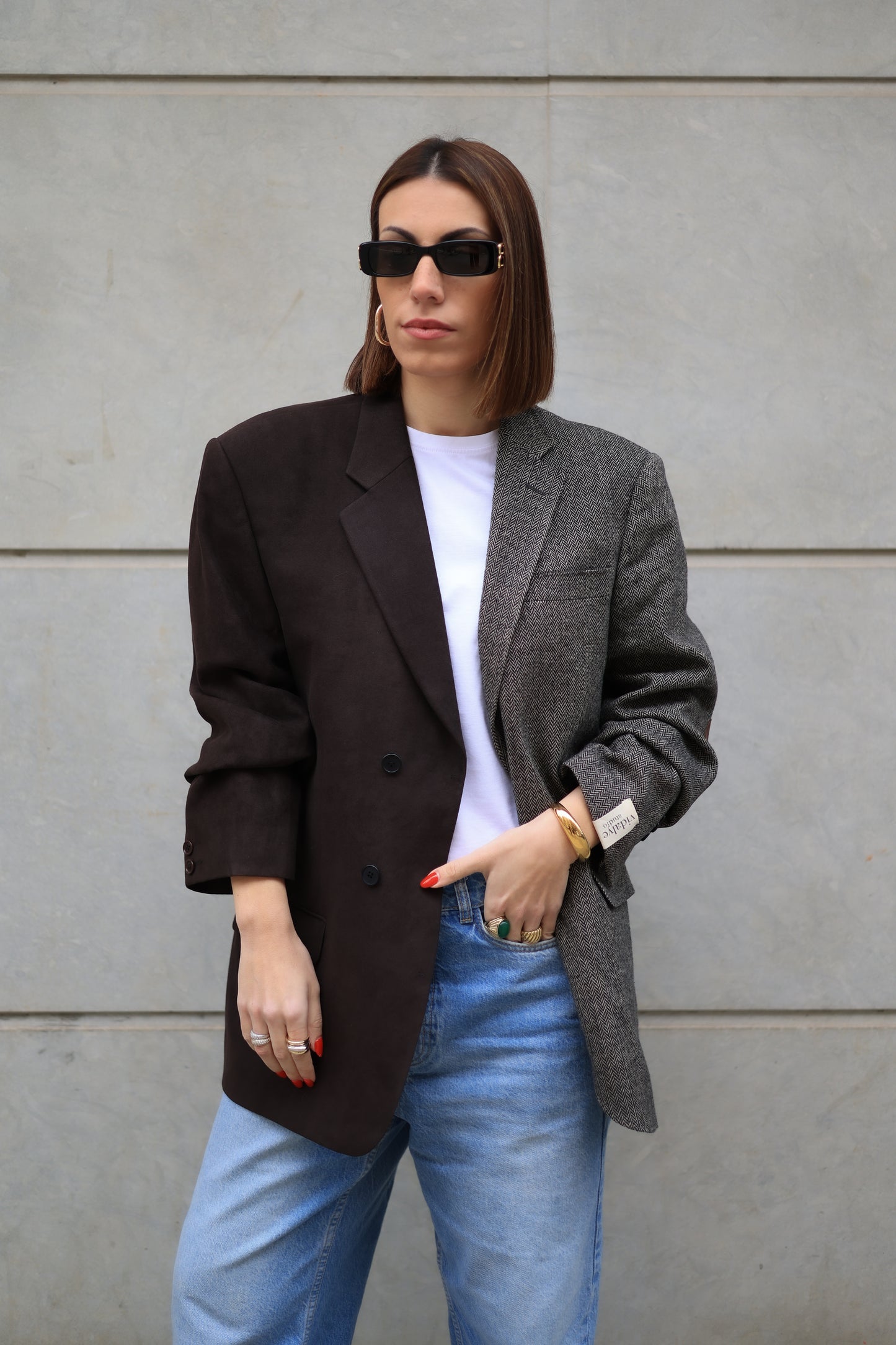 CONTRAST BLAZER 196