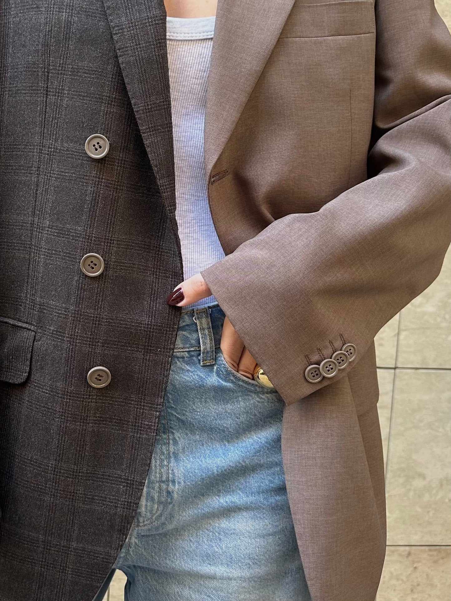 CONTRAST BLAZER 047 vidalyestudio
