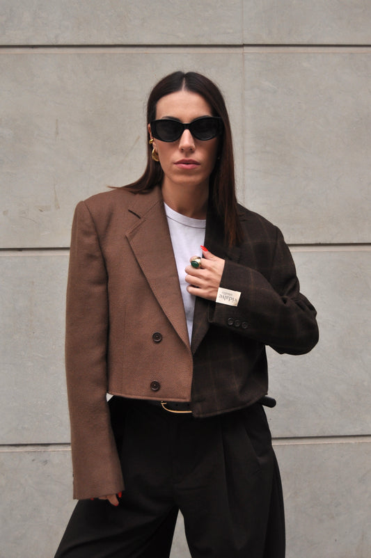 CROP CONTRAST BLAZER 04