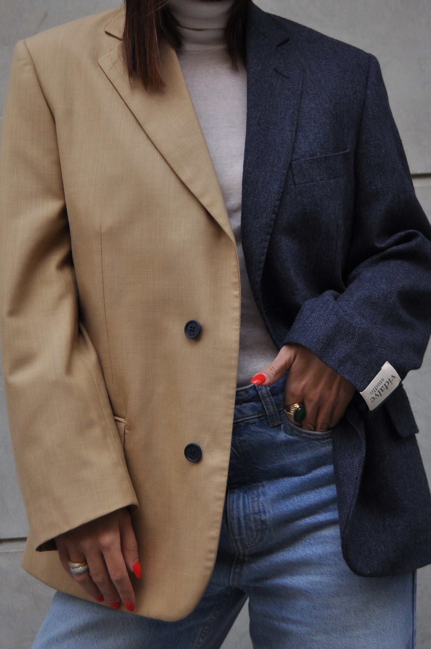 CONTRAST BLAZER 75