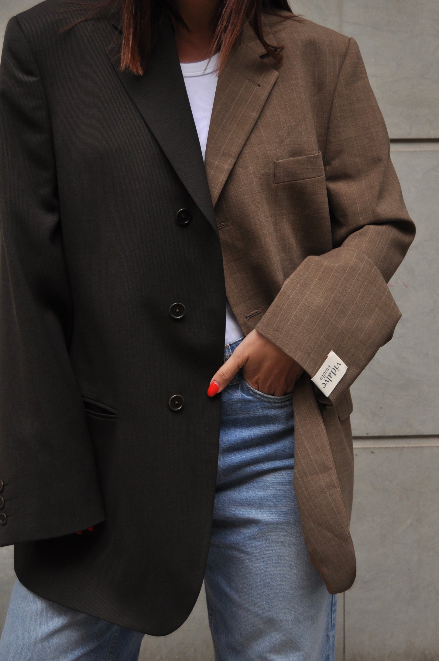 CONTRAST BLAZER 54