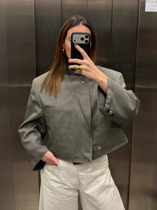 CROP GOLDEN BLAZER 049 vidalyestudio