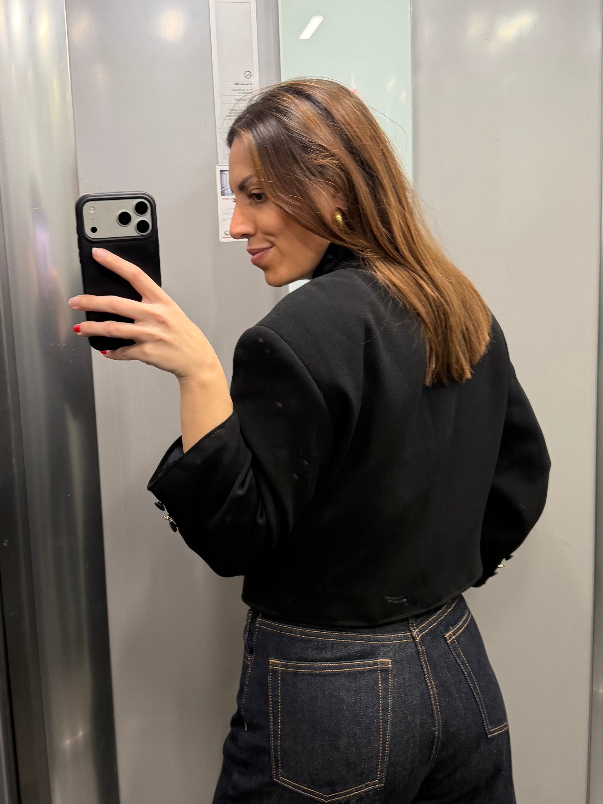 CROP GOLDEN BLAZER 040 vidalyestudio
