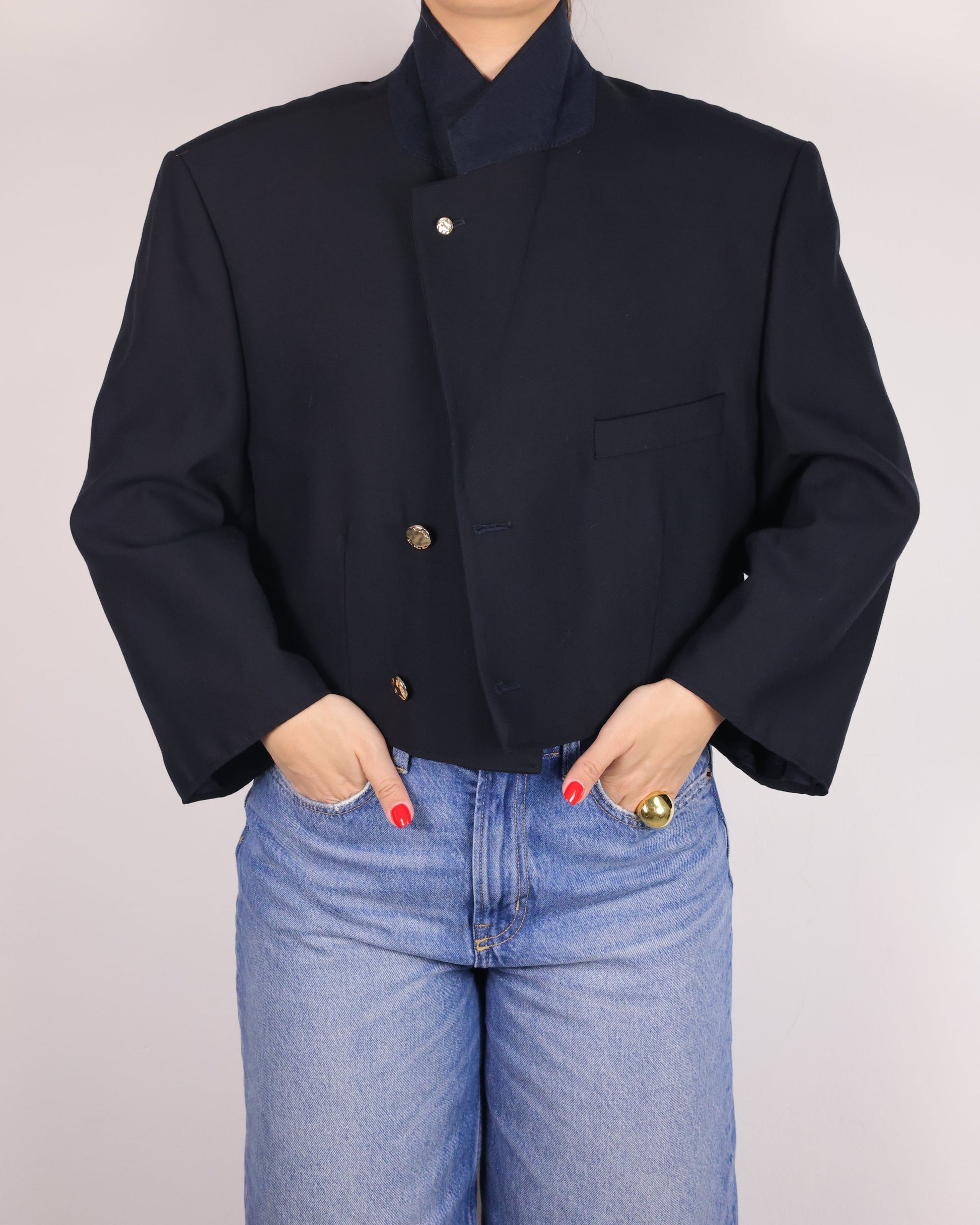 CROP GOLDEN BLAZER 2 vidalyestudio