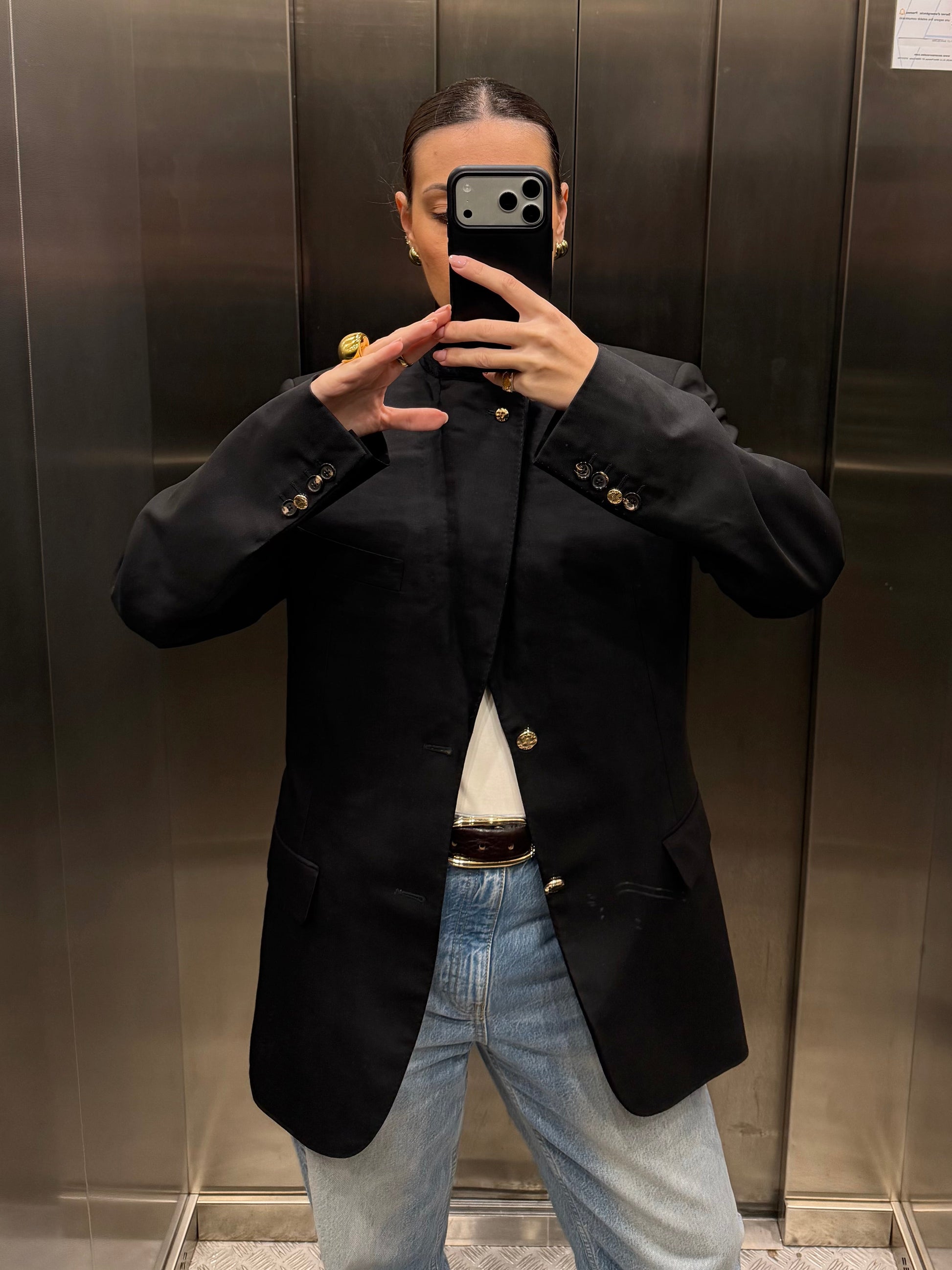 GOLDEN BLAZER SAINT LAURENT vidalyestudio