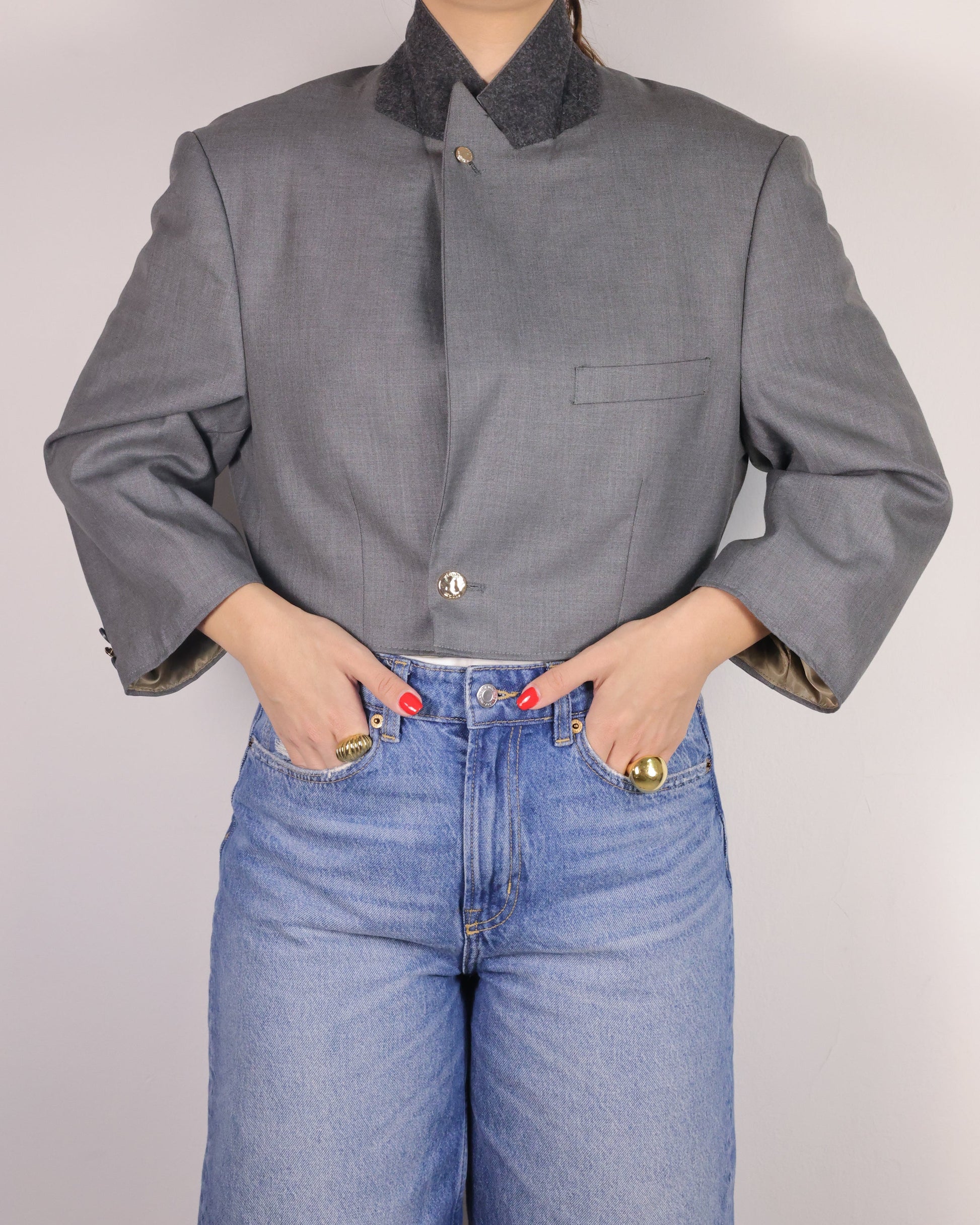 CROP GOLDEN BLAZER 5 vidalyestudio