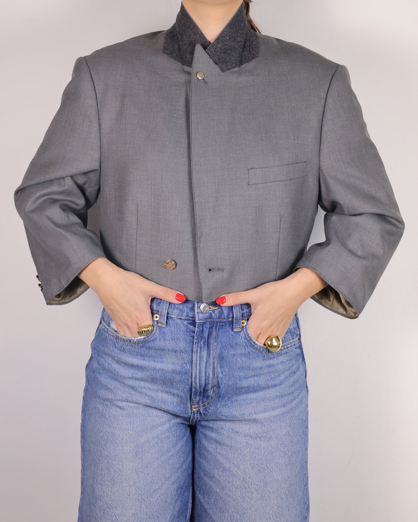 CROP GOLDEN BLAZER 5 vidalyestudio