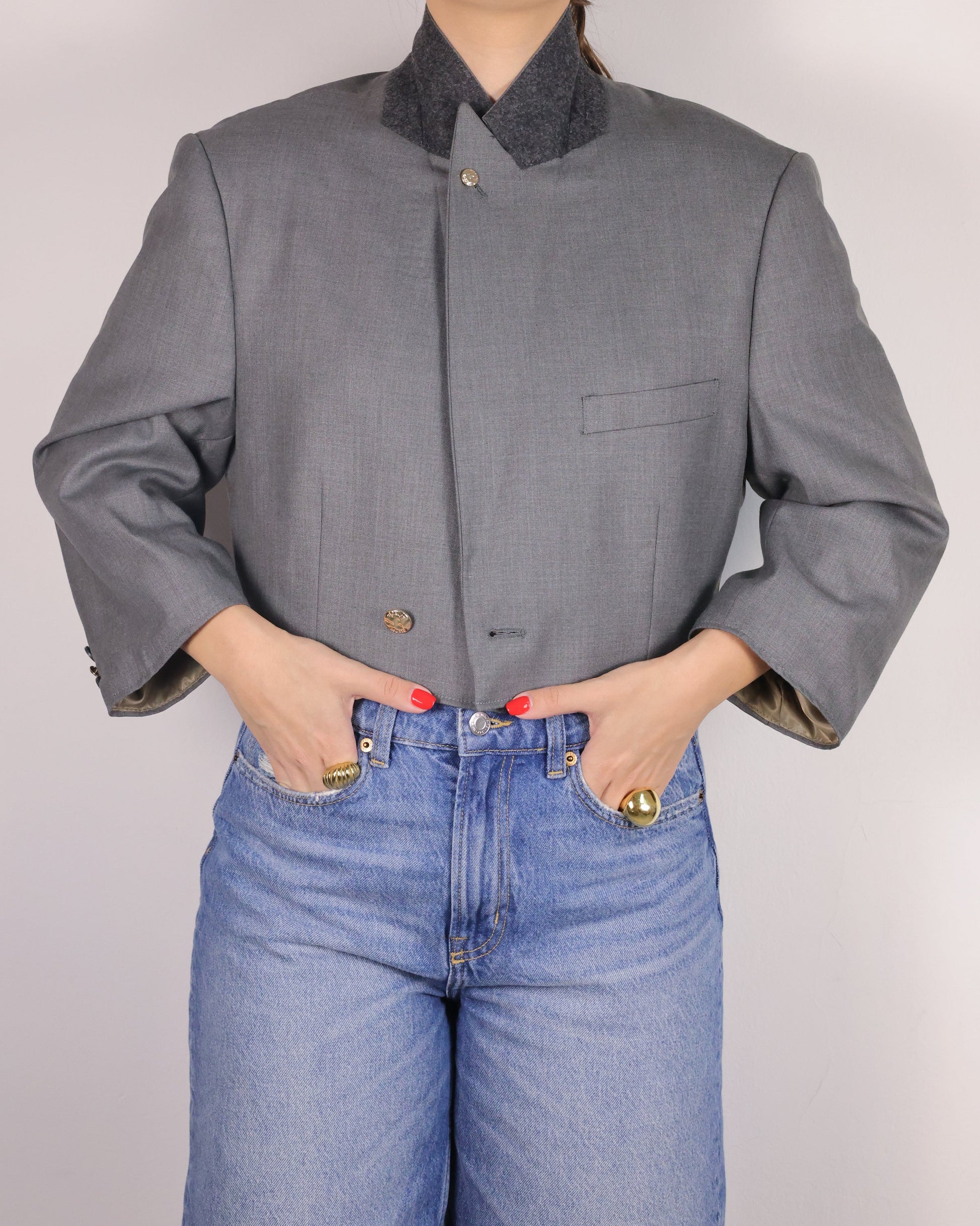 CROP GOLDEN BLAZER 5 vidalyestudio