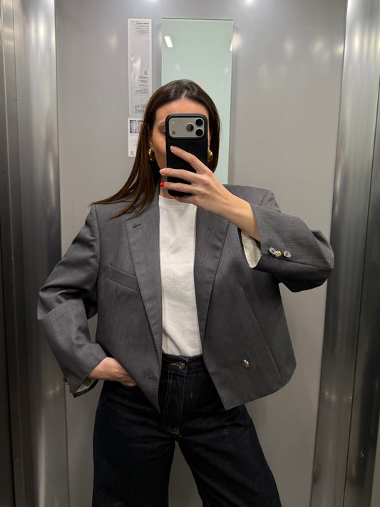 CROP GOLDEN BLAZER 041 vidalyestudio