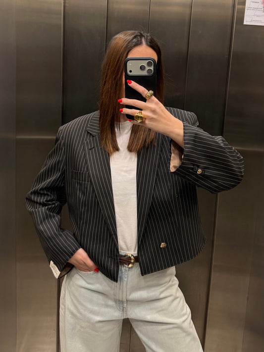 CROP GOLDEN BLAZER 026 vidalyestudio