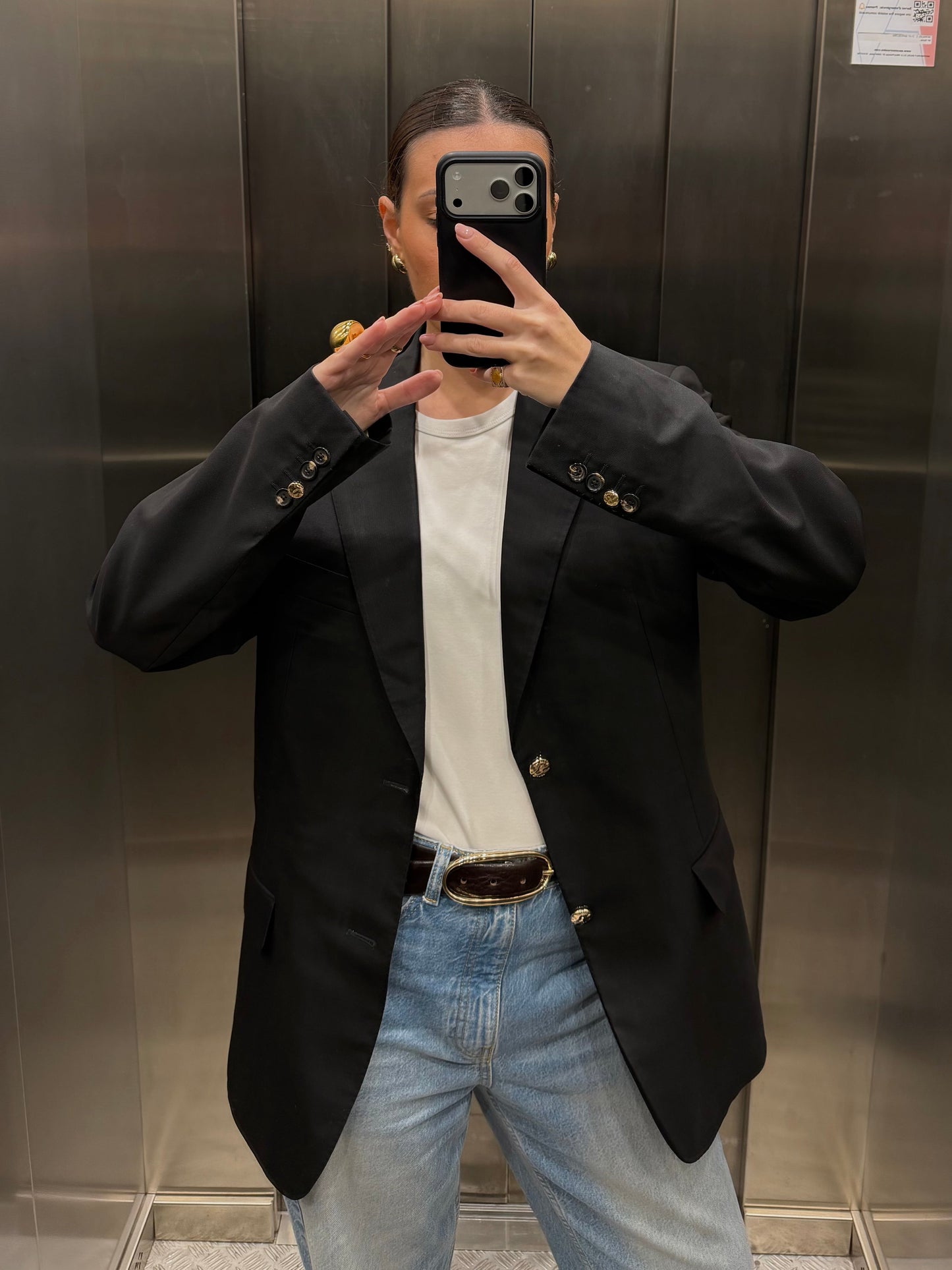 GOLDEN BLAZER SAINT LAURENT vidalyestudio