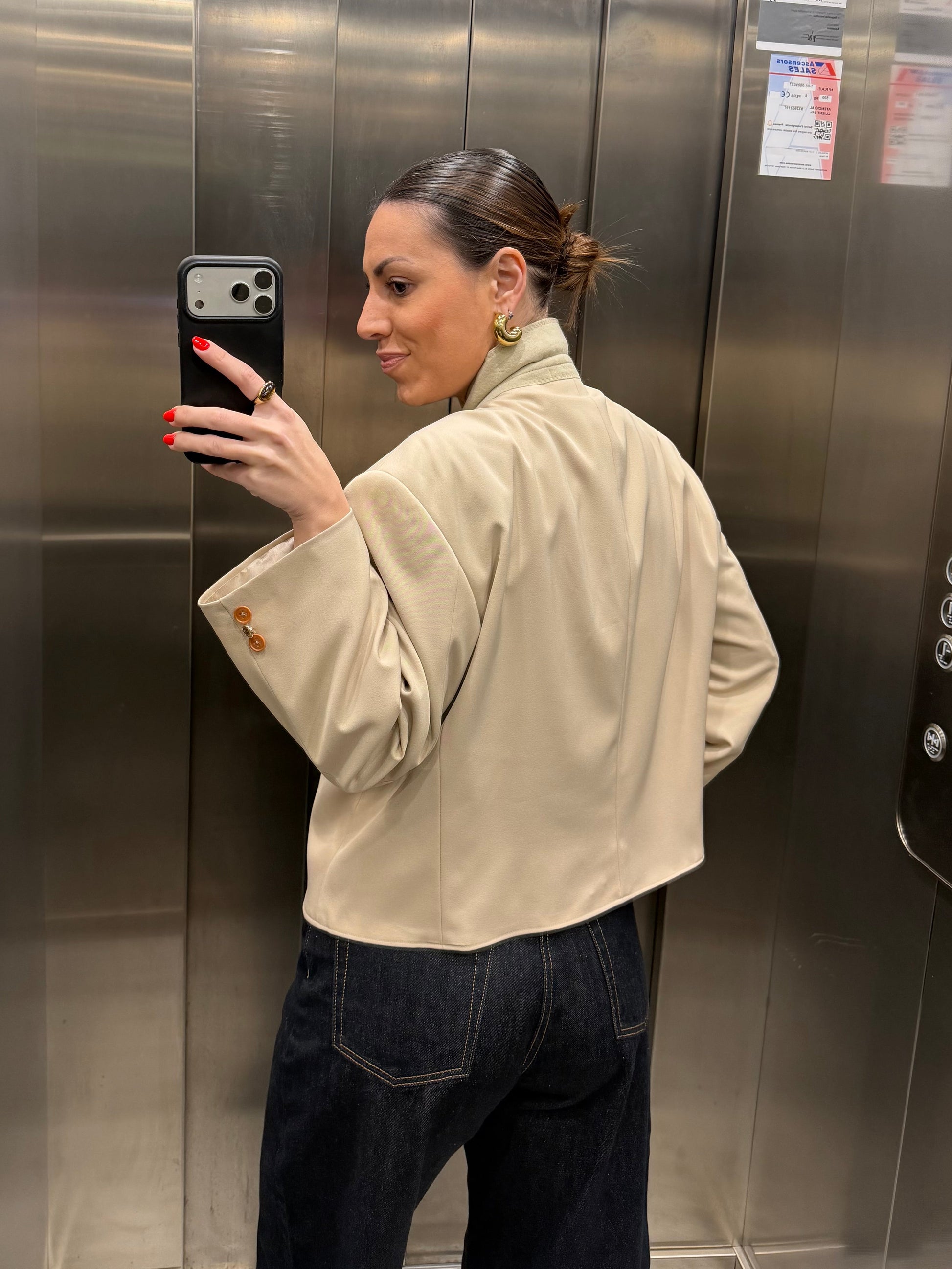 CROP GOLDEN BLAZER 018 vidalyestudio