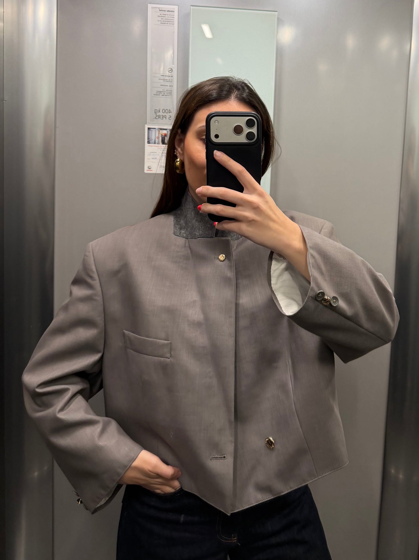 CROP GOLDEN BLAZER 042 vidalyestudio