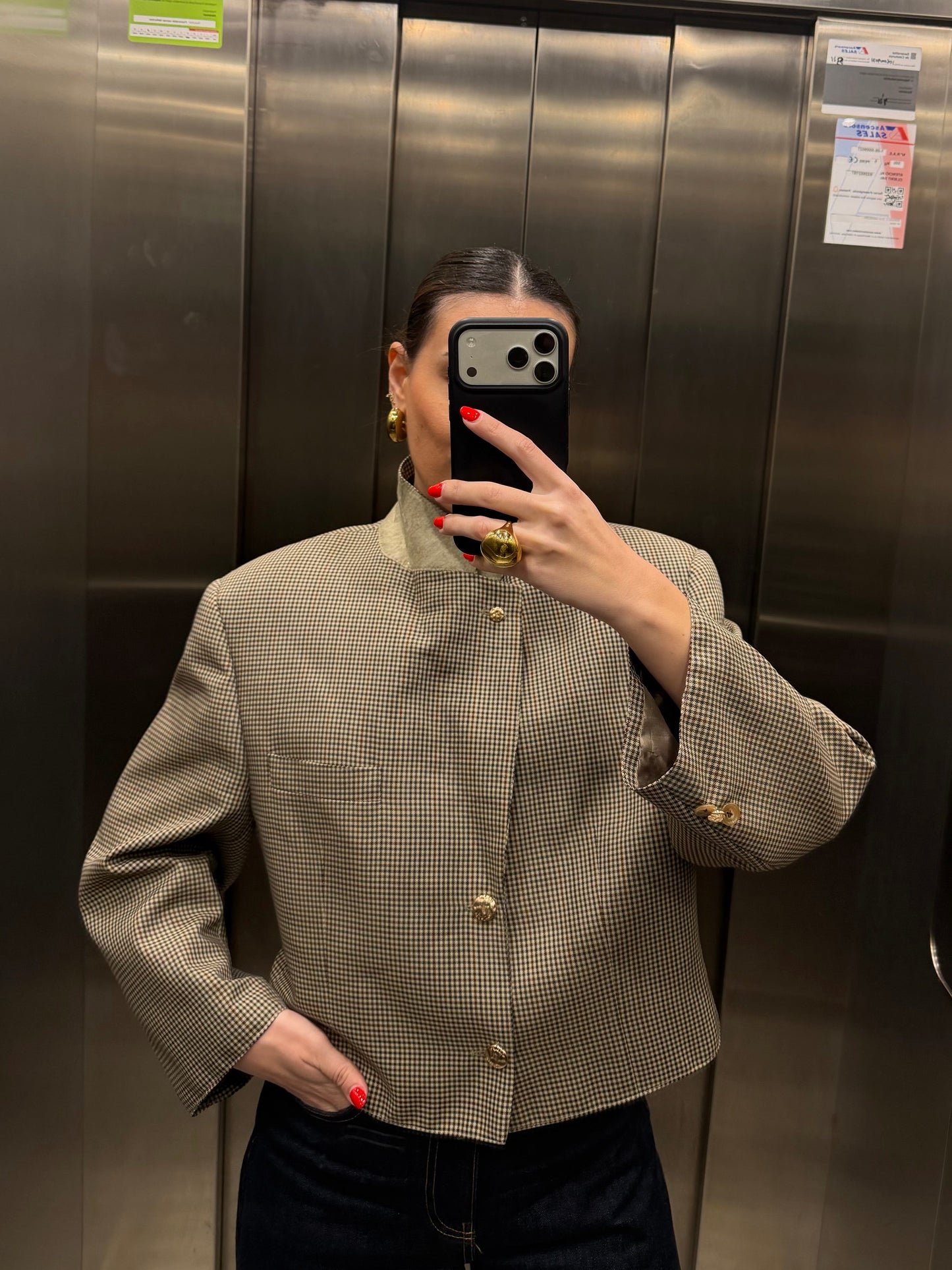 CROP GOLDEN BLAZER 023 vidalyestudio