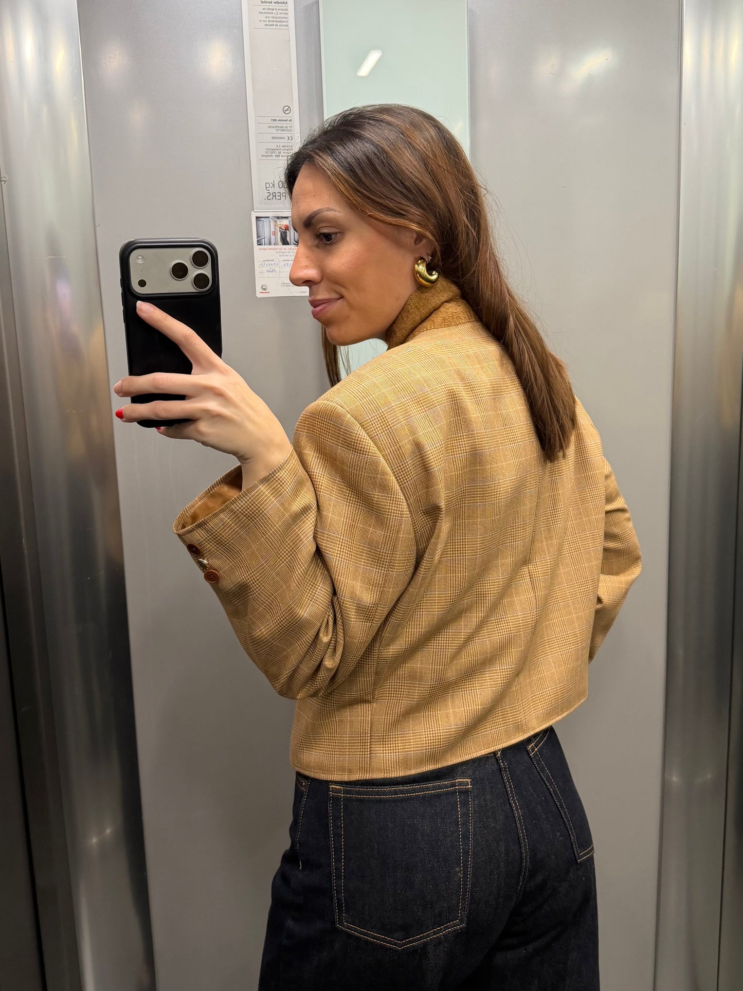 CROP GOLDEN BLAZER 037 vidalyestudio