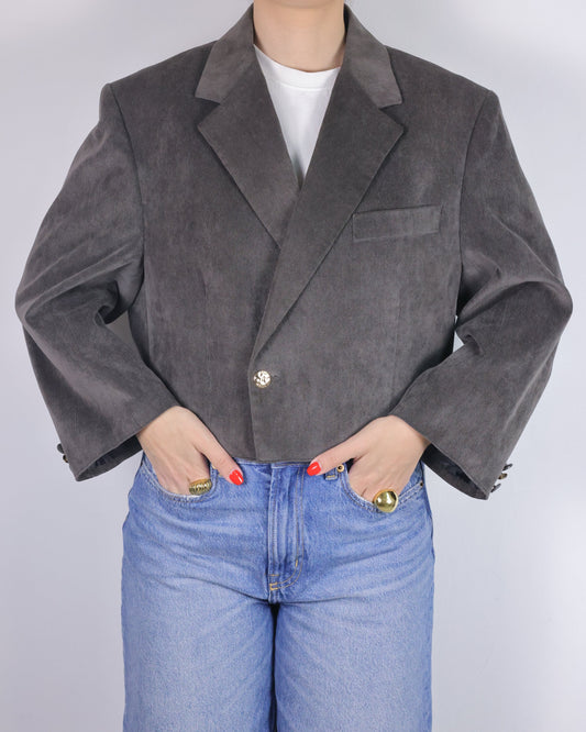 CROP GOLDEN BLAZER 11 vidalyestudio