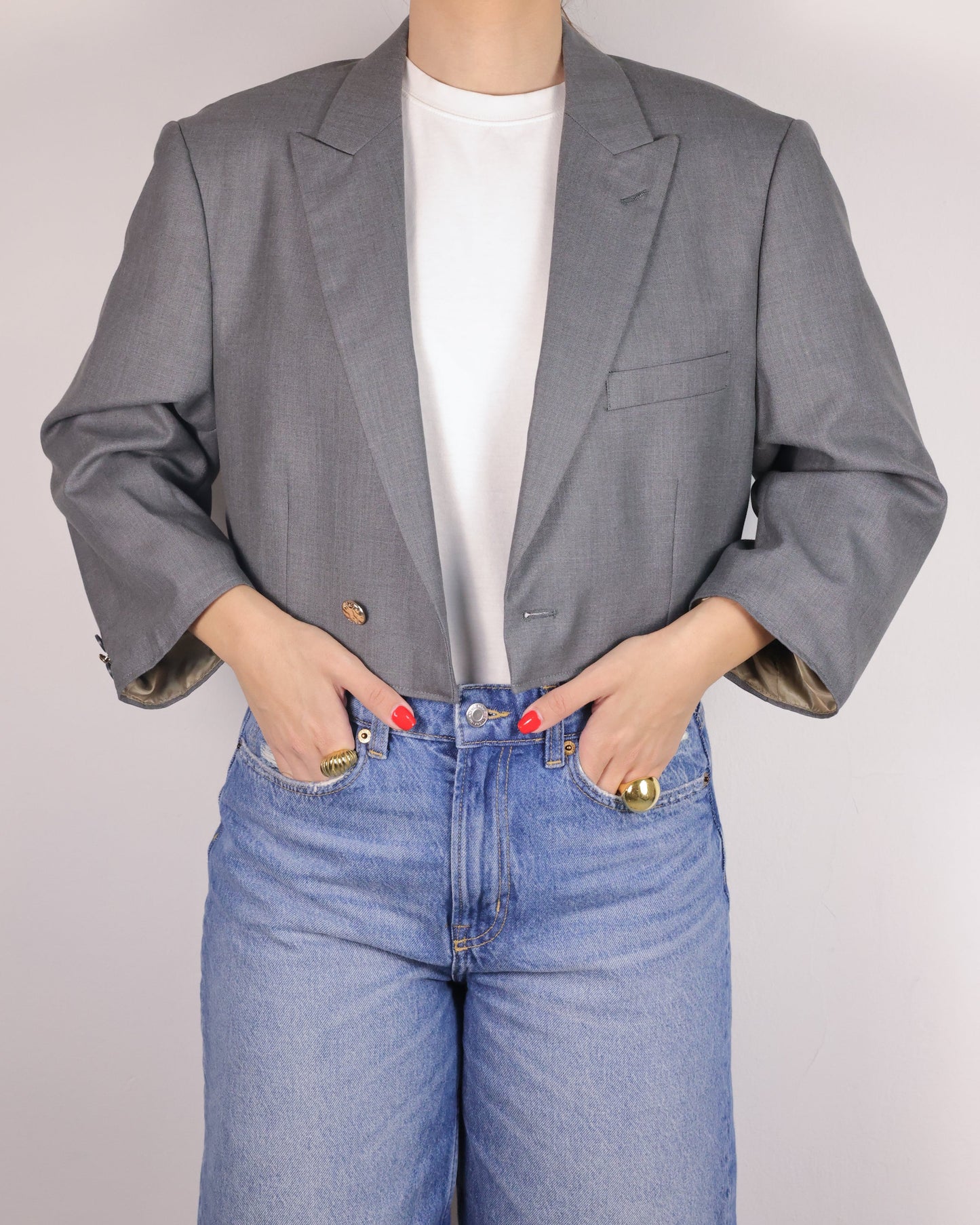 CROP GOLDEN BLAZER 5 vidalyestudio