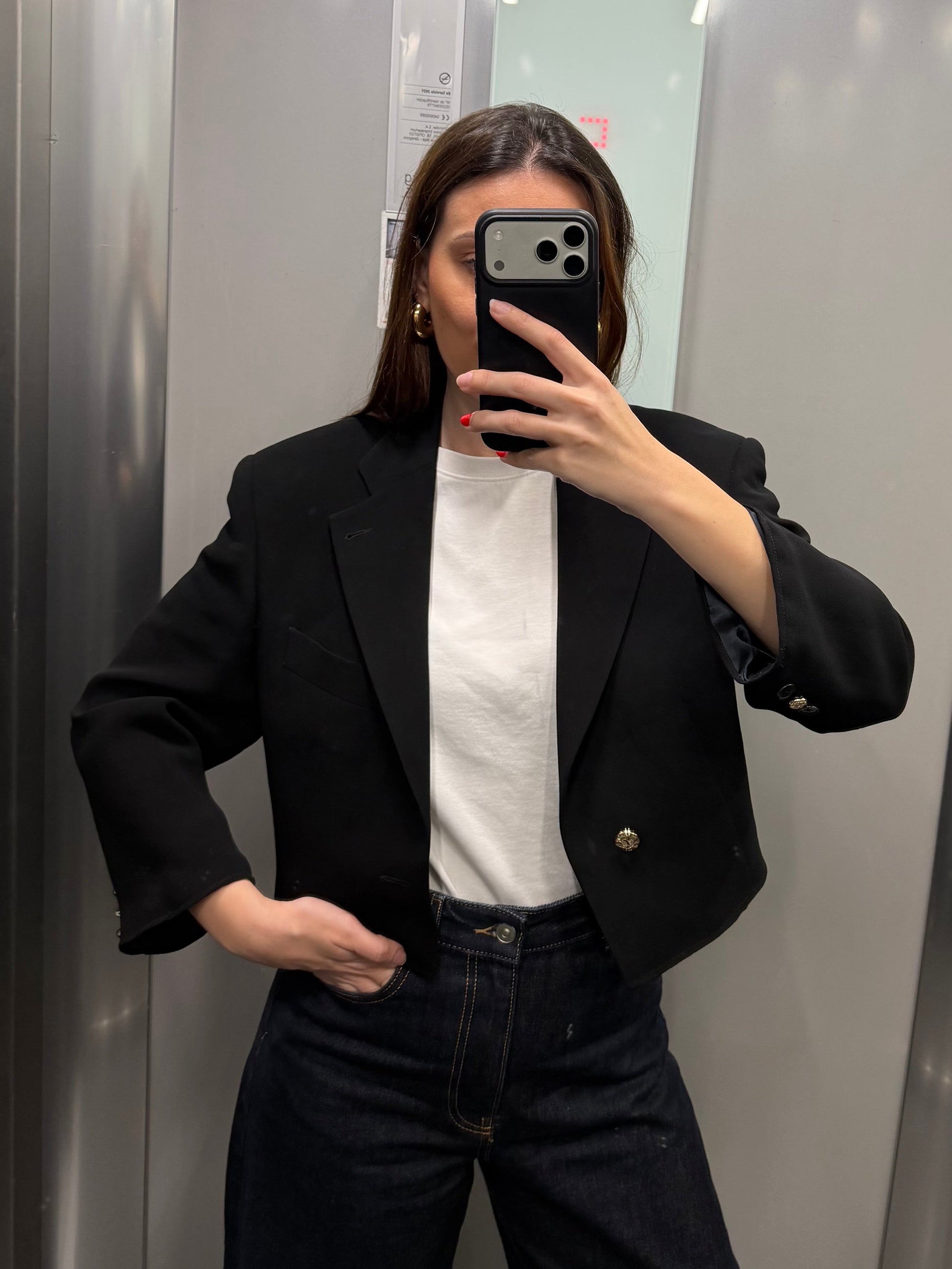 CROP GOLDEN BLAZER 040 vidalyestudio