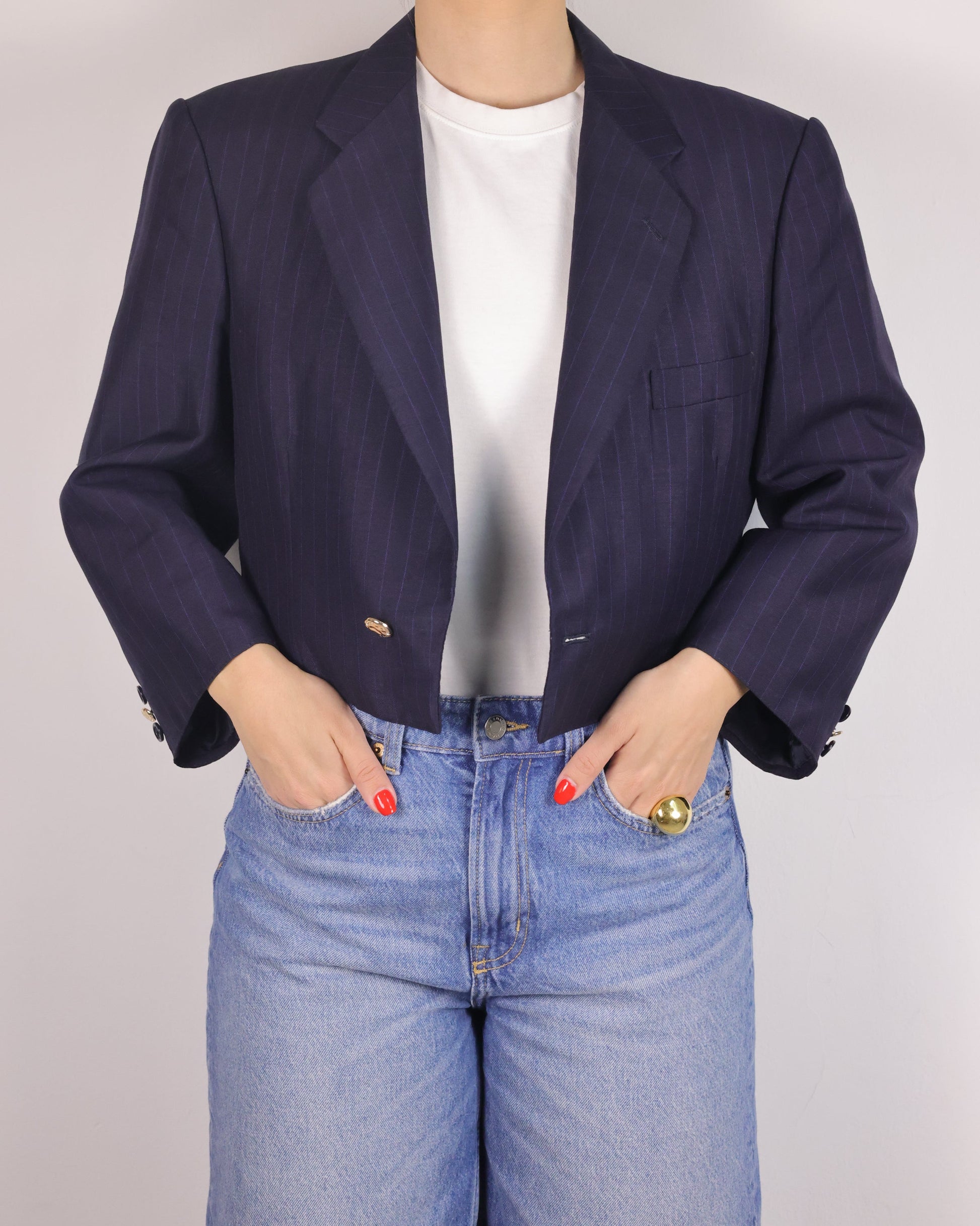 CROP GOLDEN BLAZER 3 vidalyestudio