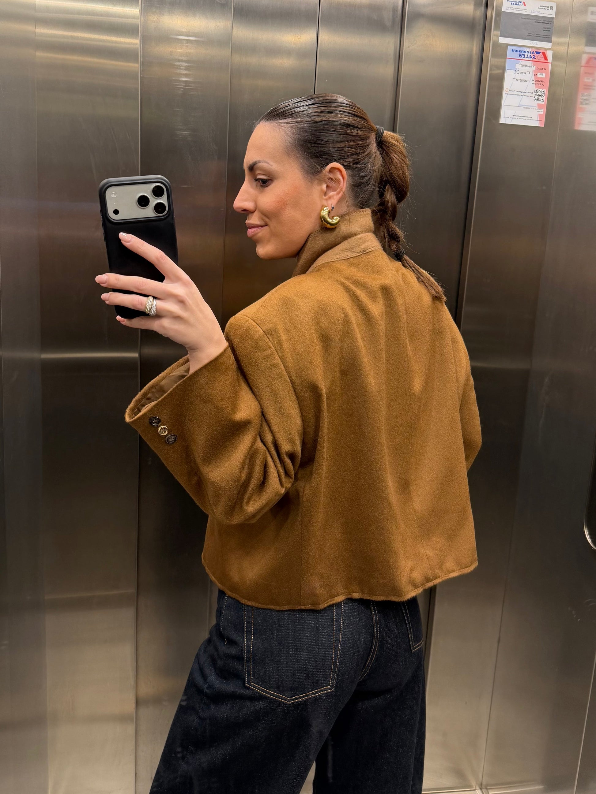 CROP GOLDEN BLAZER 011 vidalyestudio