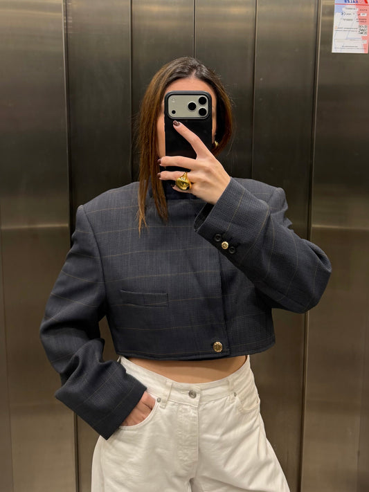 CROP GOLDEN BLAZER 051 vidalyestudio