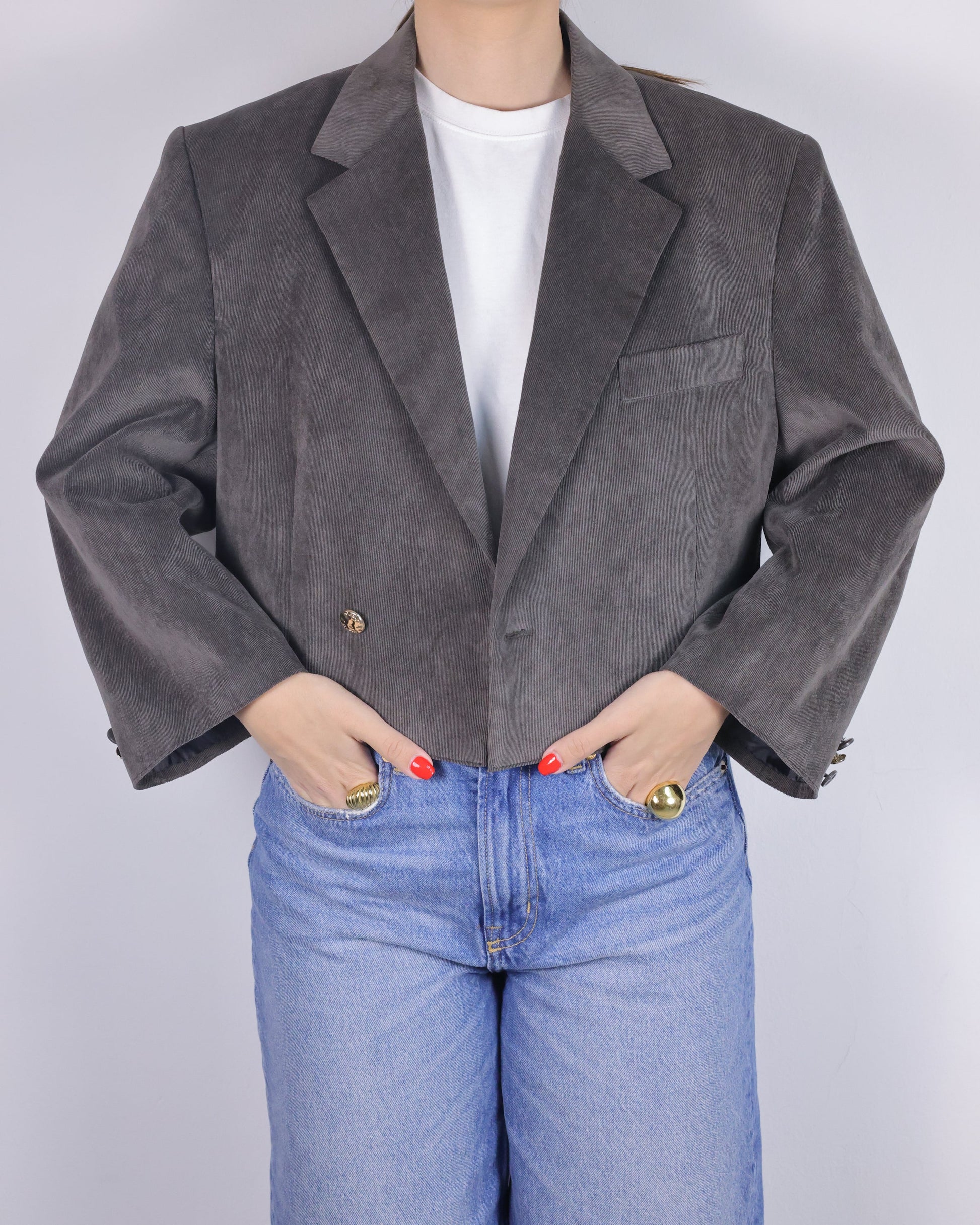 CROP GOLDEN BLAZER 11 vidalyestudio