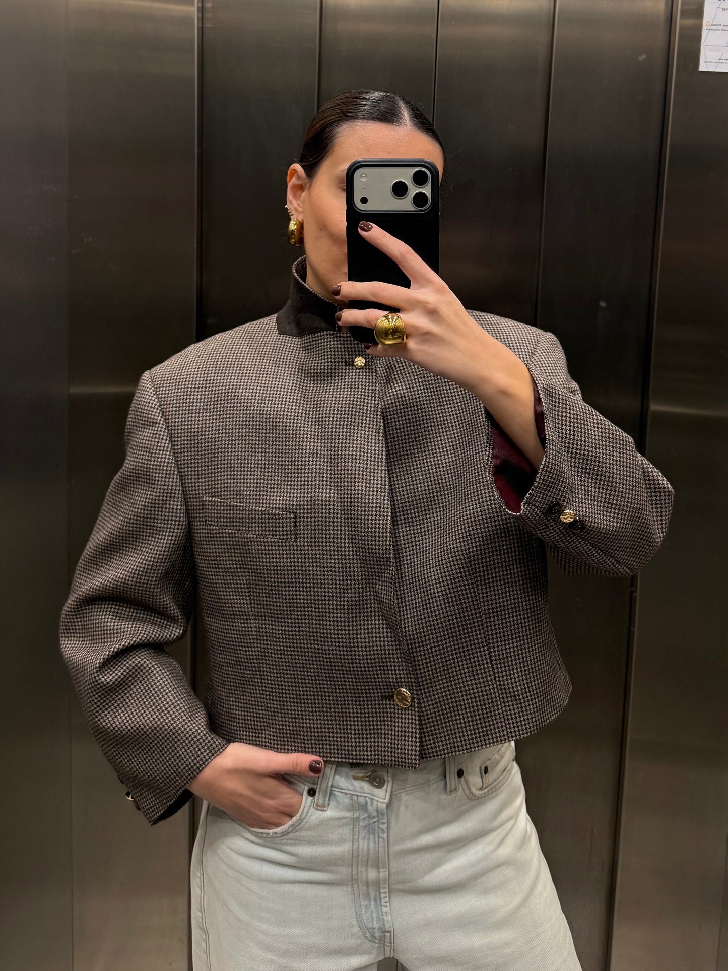 CROP GOLDEN BLAZER 046 vidalyestudio