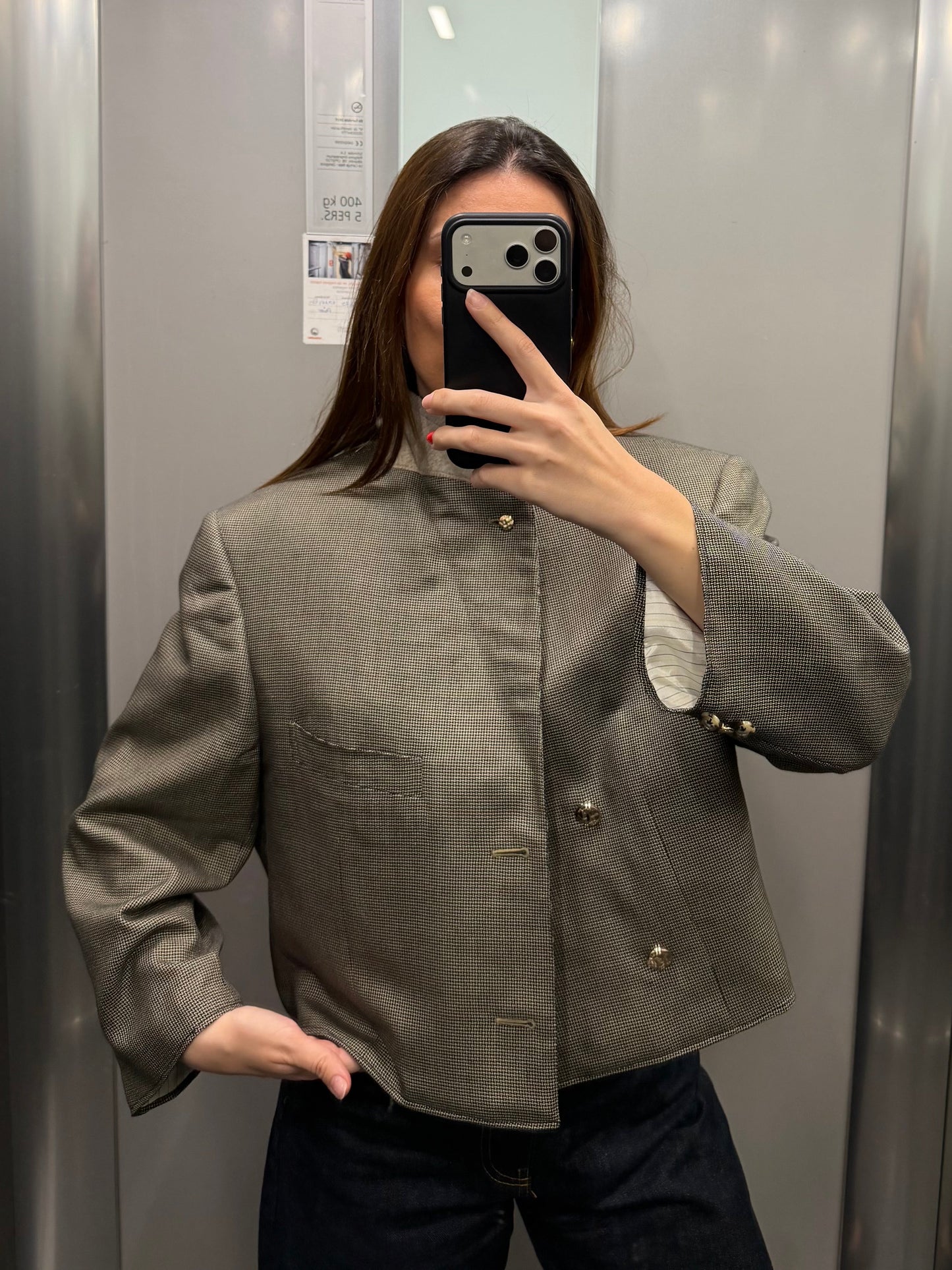 CROP LUXURY BLAZER LOEWE vidalyestudio