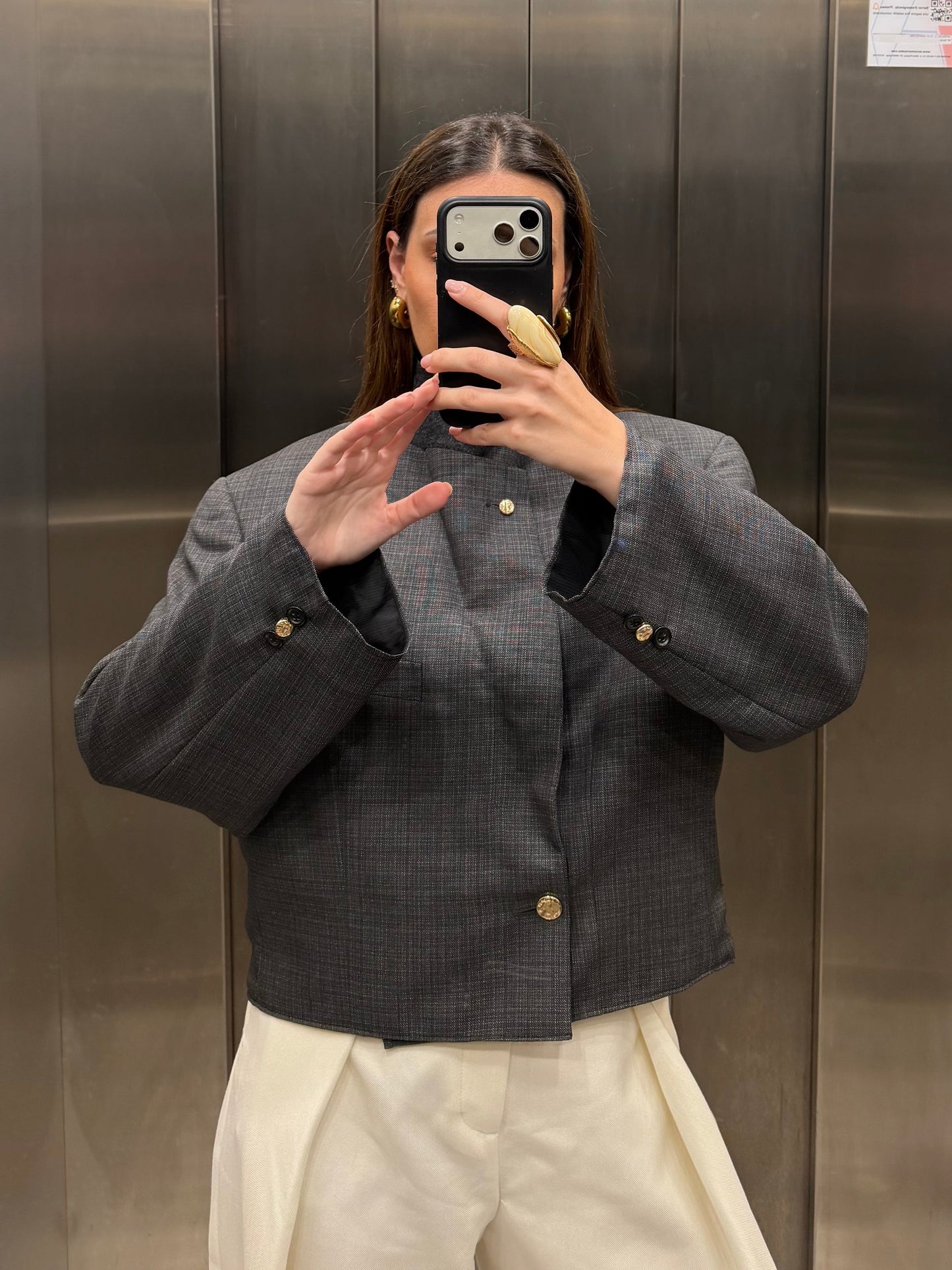 CROP LUXURY BLAZER LOEWE 002 vidalyestudio