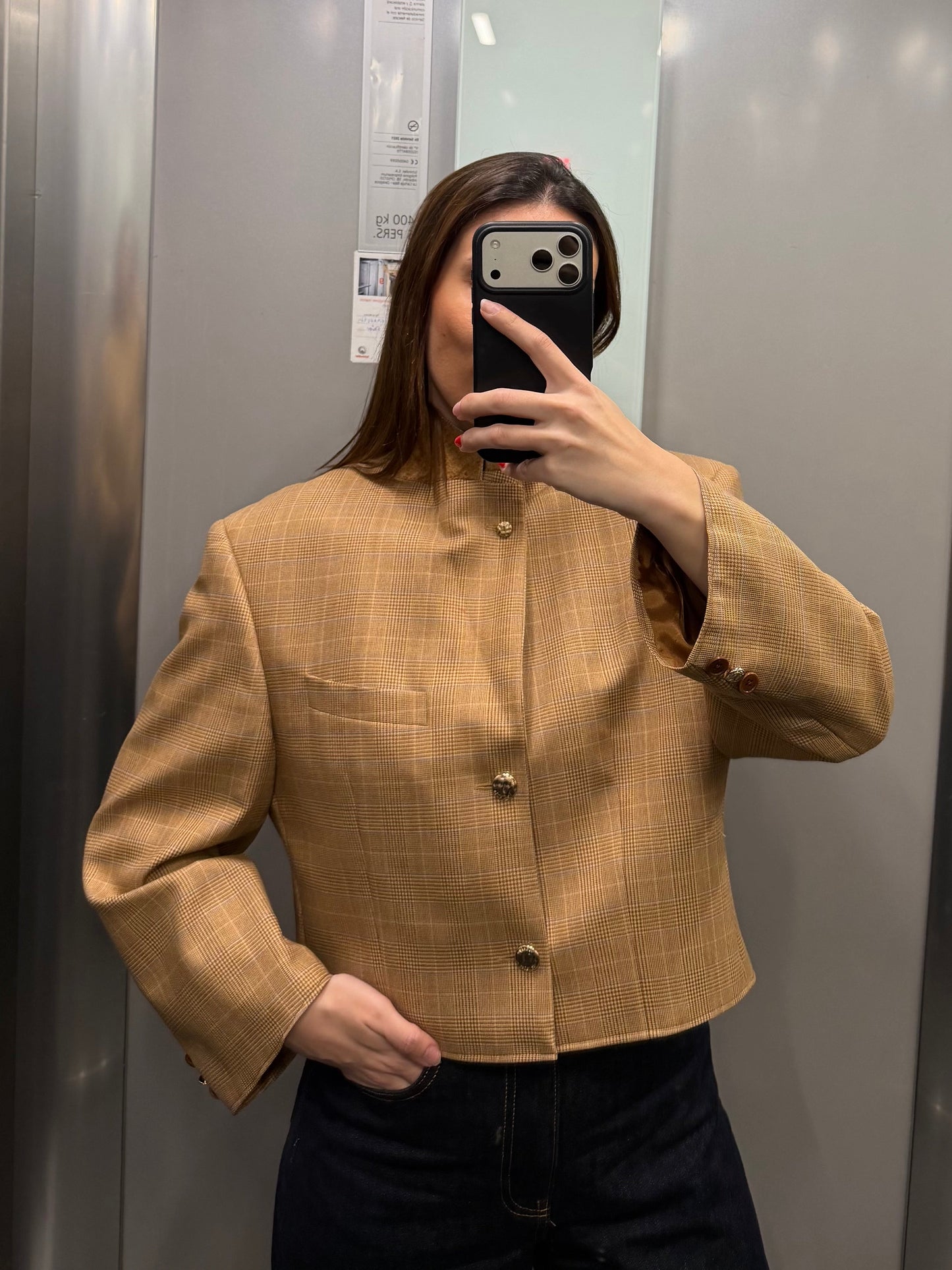 CROP GOLDEN BLAZER 037 vidalyestudio