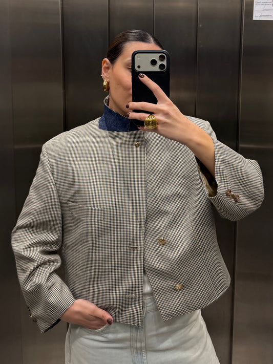 CROP GOLDEN BLAZER 044 vidalyestudio