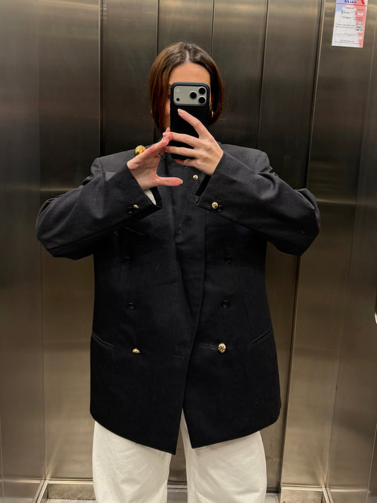 SAINT LAURENT GOLDEN BLAZER 002 vidalyestudio