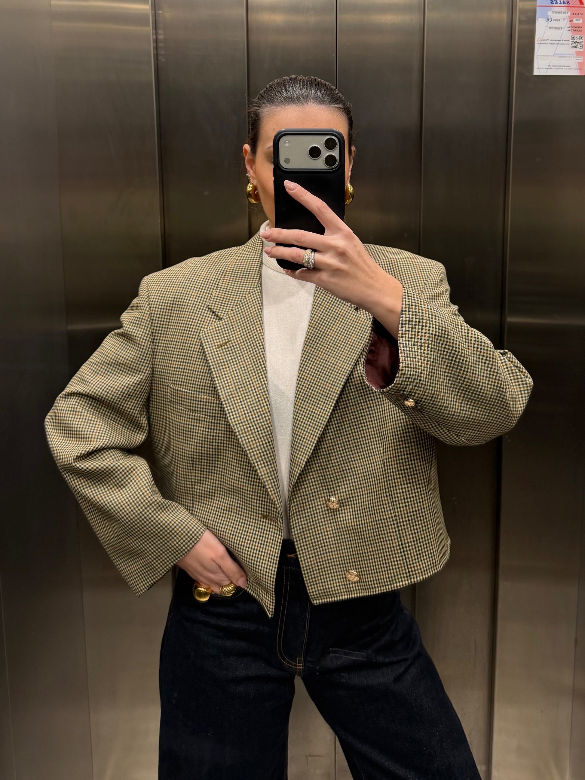 CROP GOLDEN BLAZER 009 vidalyestudio