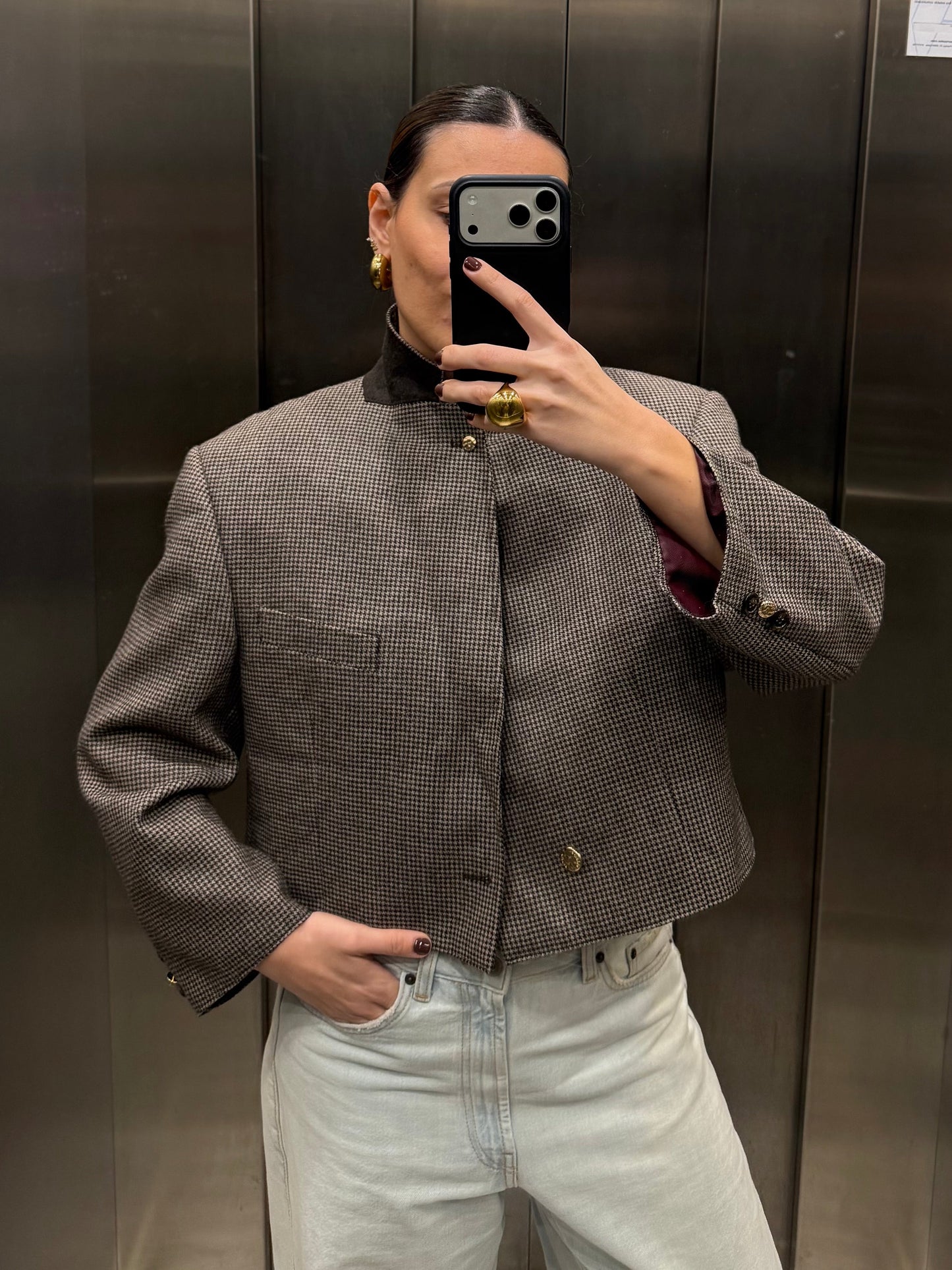 CROP GOLDEN BLAZER 046 vidalyestudio