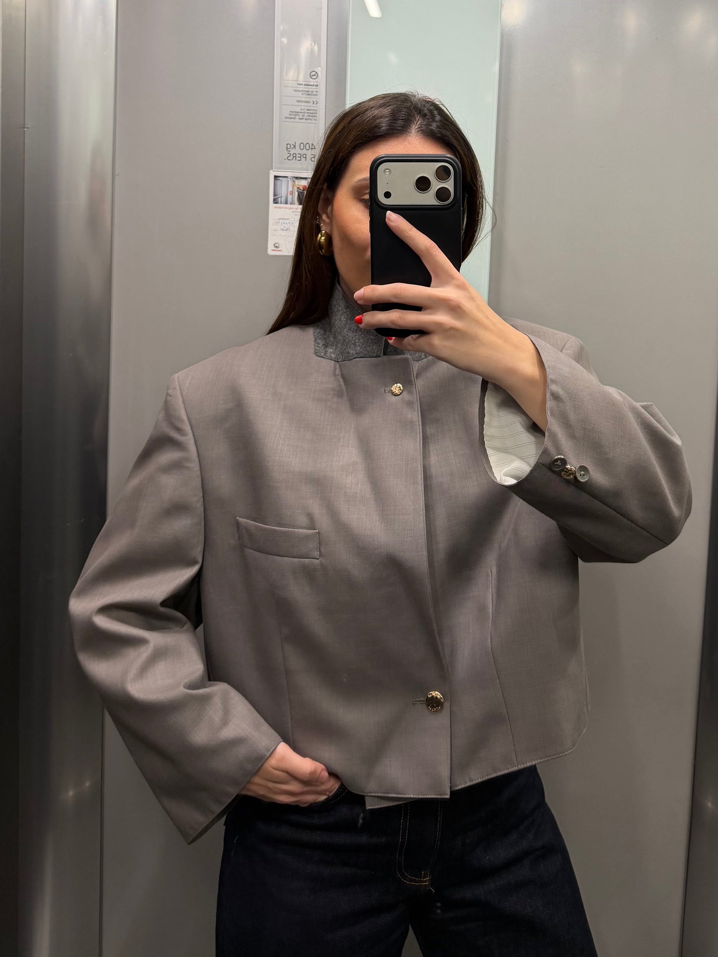 CROP GOLDEN BLAZER 042 vidalyestudio