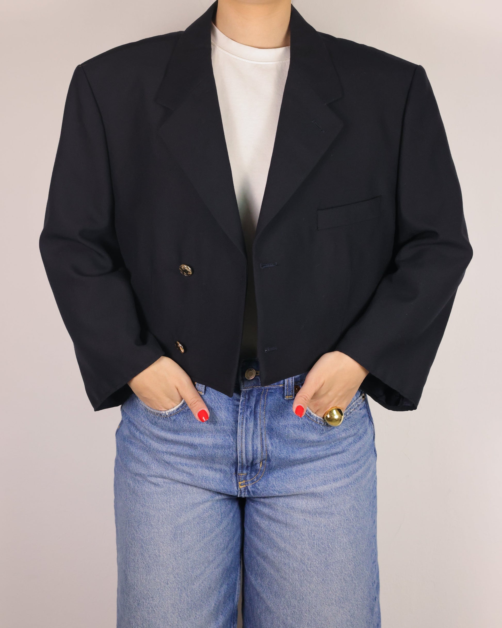 CROP GOLDEN BLAZER 2 vidalyestudio