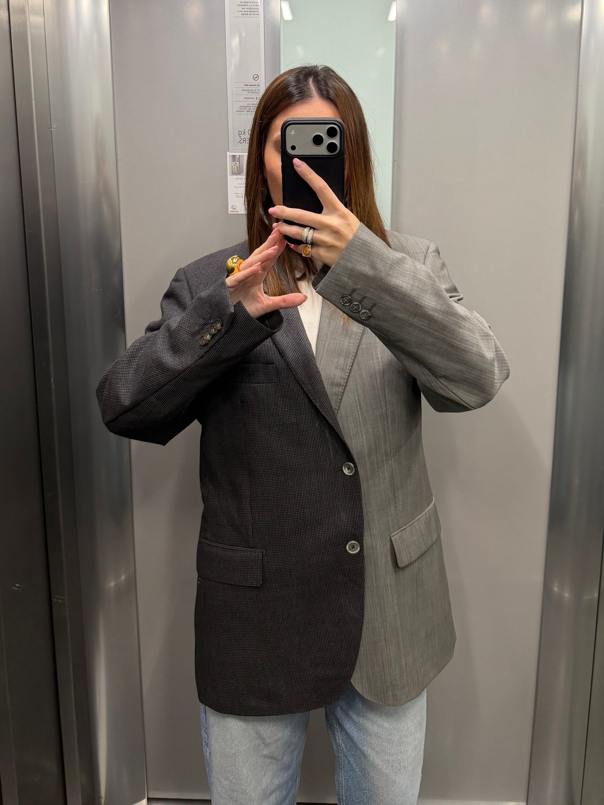 CONTRAST BLAZER 072 vidalyestudio
