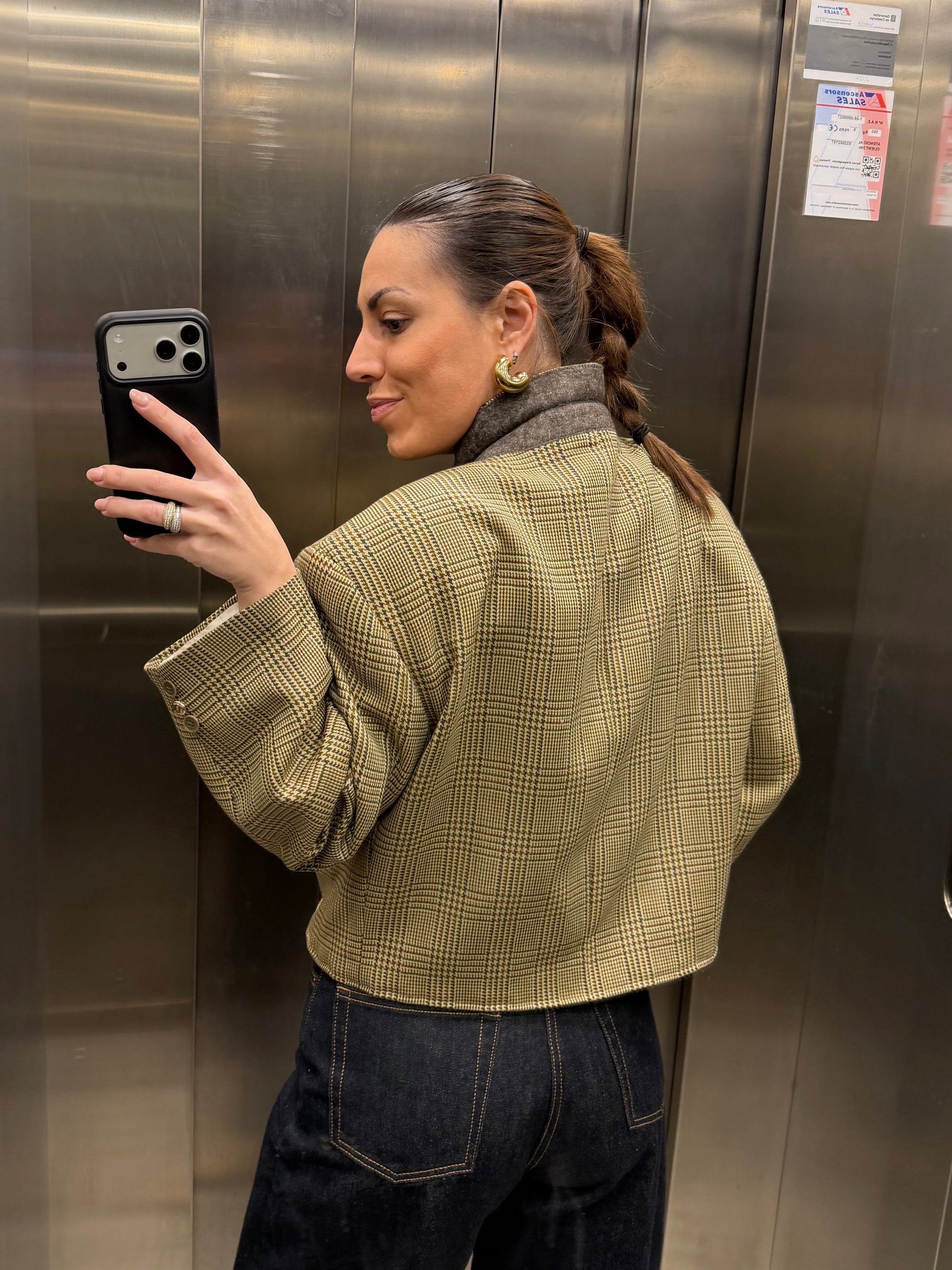 CROP GOLDEN BLAZER 010 vidalyestudio