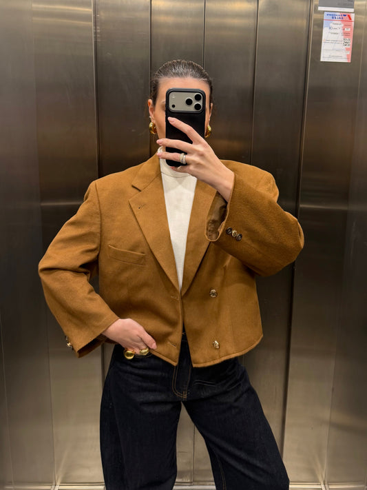 CROP GOLDEN BLAZER 011 vidalyestudio