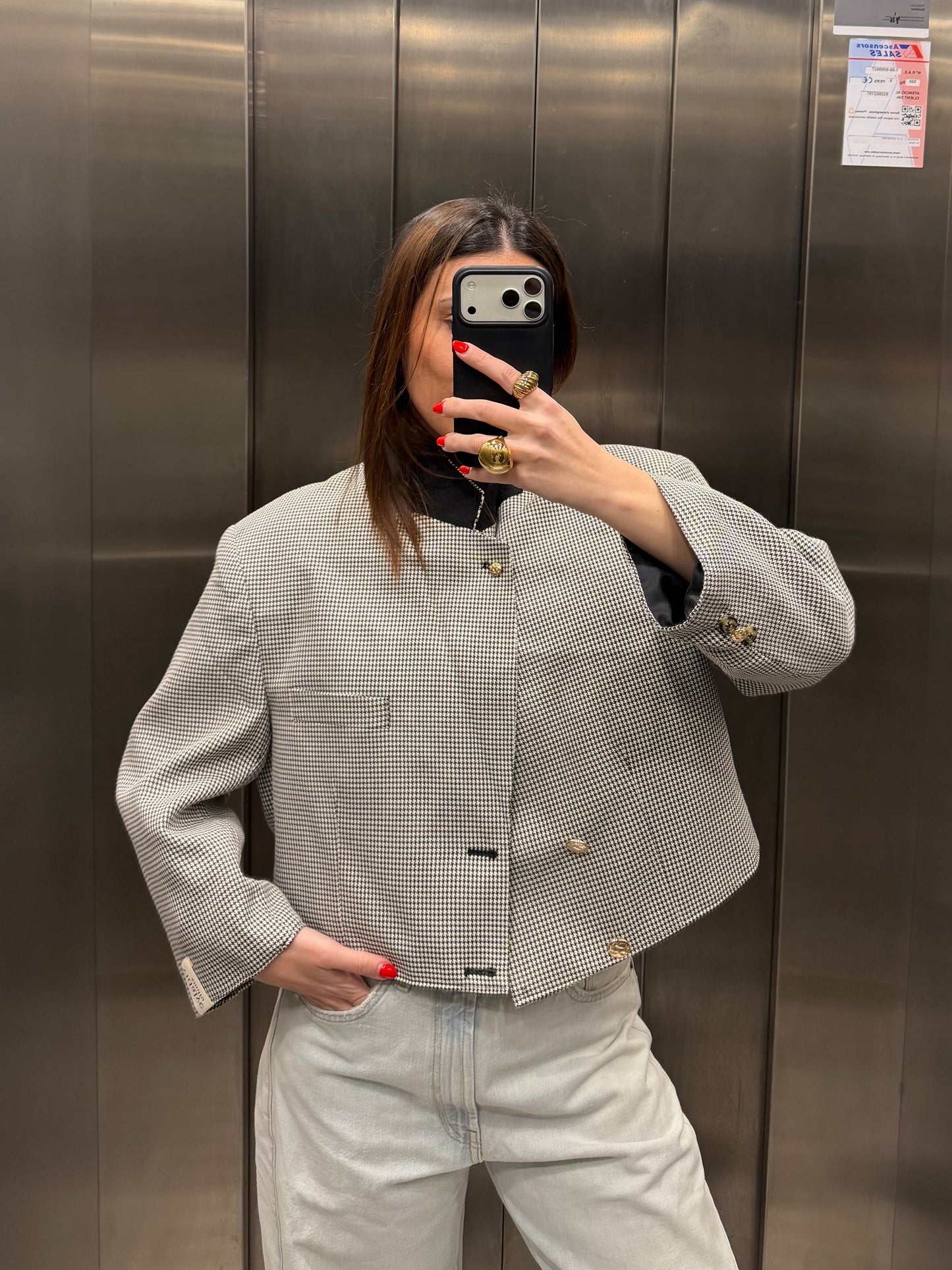 CROP GOLDEN BLAZER 027 vidalyestudio